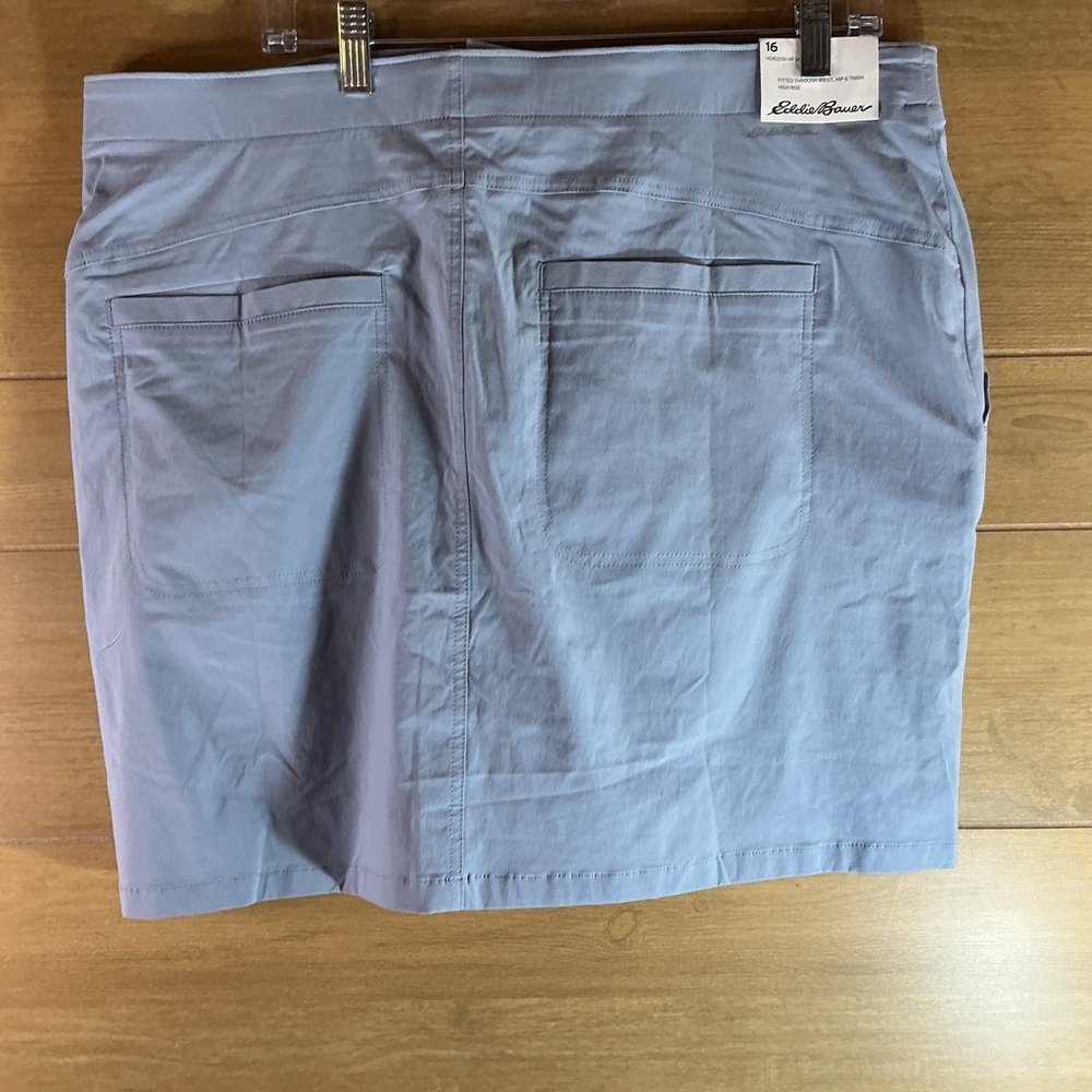 Eddie Bauer Women’s Size 16 Horizon HR Skort Light Blue Gray NWT New - Picture 3 of 8